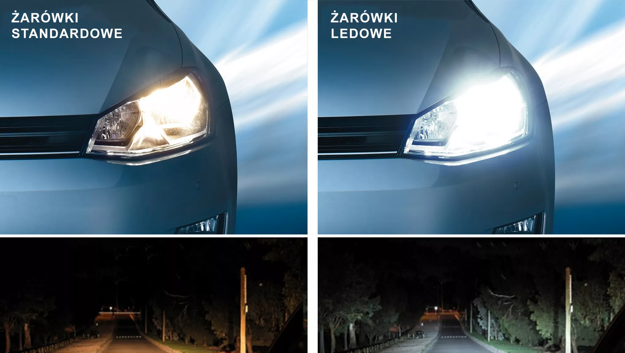NARVA Range Performance LED - działanie produktu w reflektorach