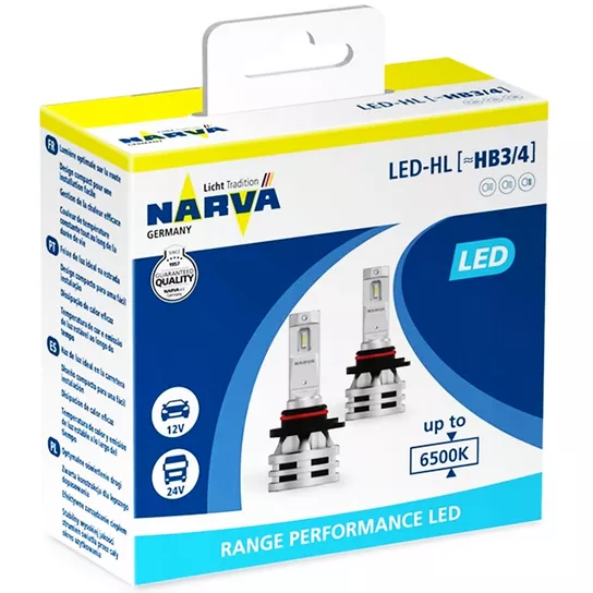 NARVA Range Performance LED HB3/HB4 - opakowanie