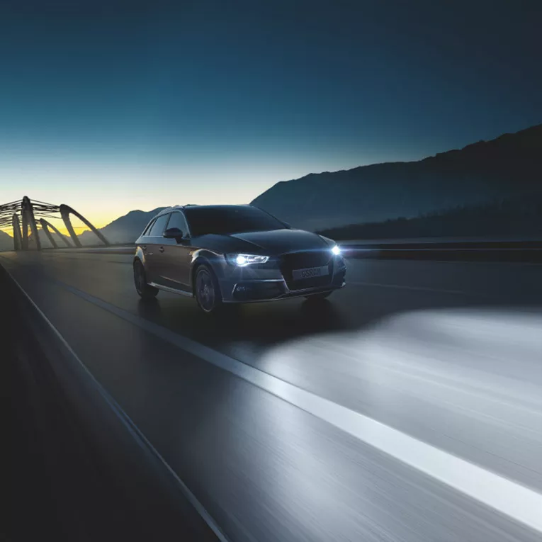 OSRAM H4 CBI Next Gen — efekt w reflektorze