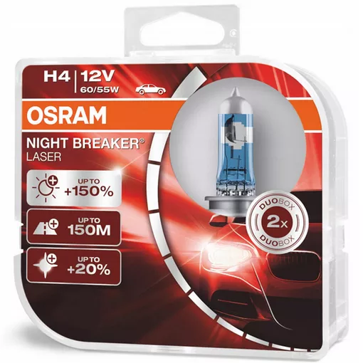 OSRAM H4 NIGHT BREAKER LASER +150% Duo Box - opakowanie