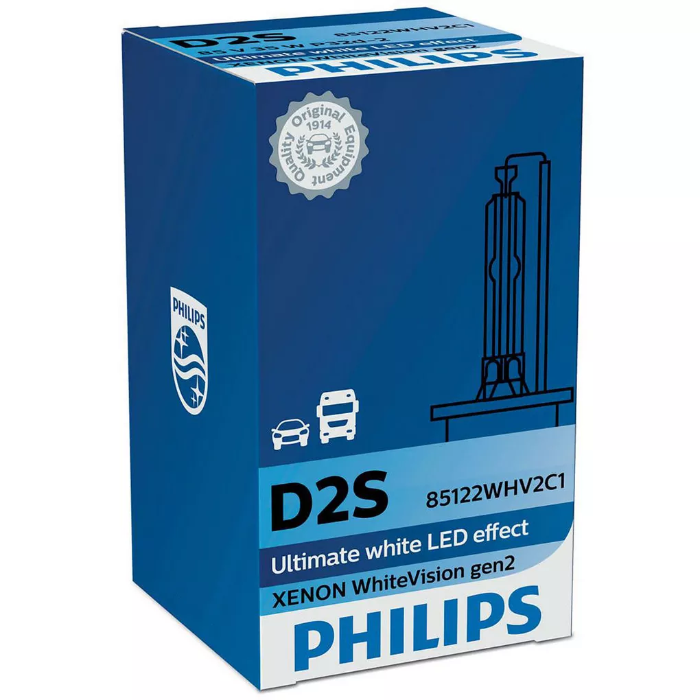 PHILIPS D2S WHITE VISION 2 gen. +120% 5000K - opakowanie