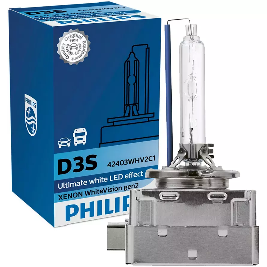 PHILIPS D3S WHITE VISION 2 gen. +120% 5000K - żarówka z opakowaniem