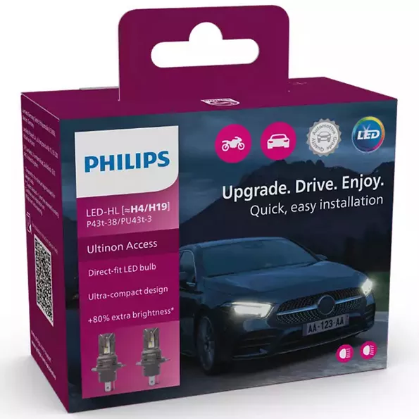 Philips Ultinon Access LED H4/H19 – opakowanie