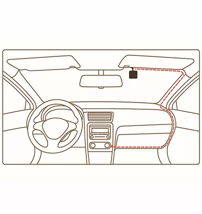 YUEMI Y18 – schemat montażu w samochodzie