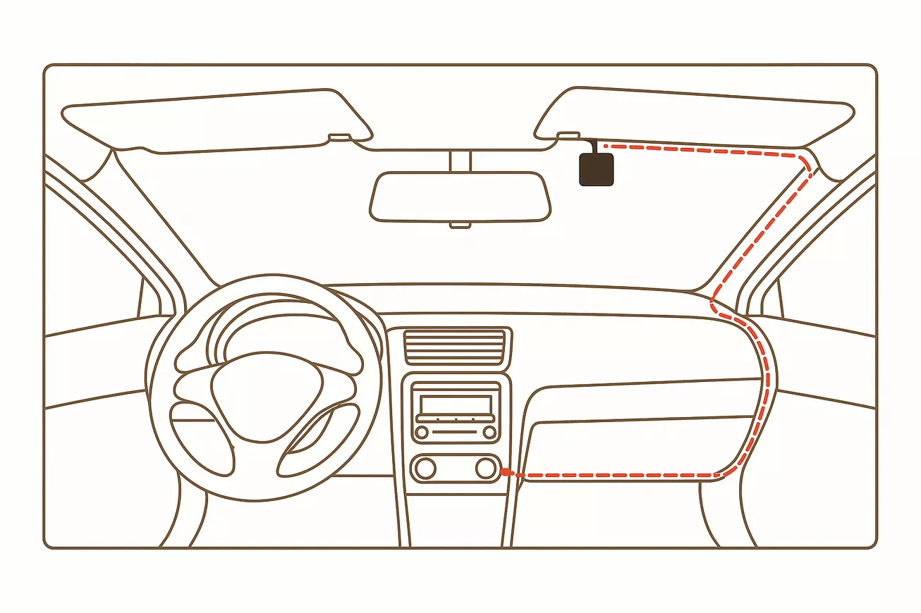 YUEMI Y7 - montaż w samochodzie