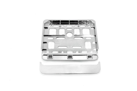 Ramka do mocowania tablic rejestracyjnych AMiO 14x14 cm