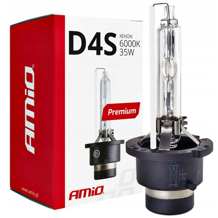 Żarnik ksenonowy AMiO D4S 6000K Premium 42V 35W