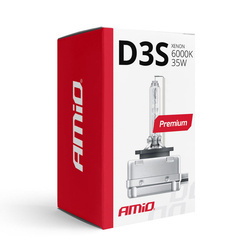 Żarnik ksenonowy D3S Amio 6000K 42V 35W Premium