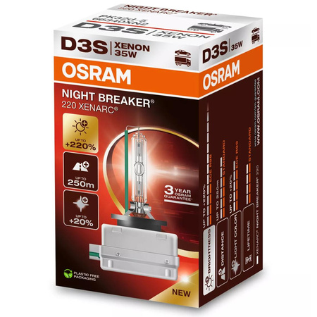 Żarnik ksenonowy z homologacją OSRAM D3S NIGHT BREAKER 35W 42V