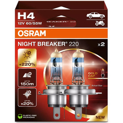 Żarówki homologowane Osram H4 Night Breaker 12V 60/55W komplet