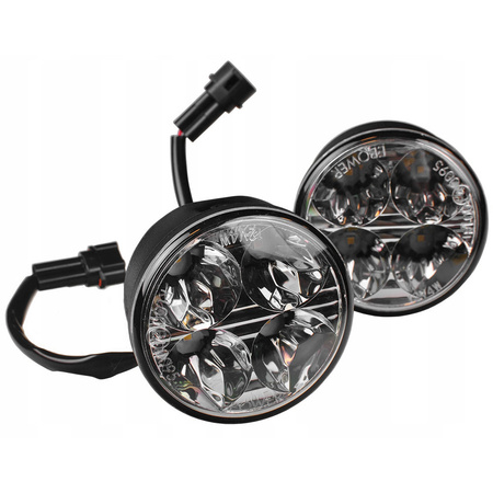 Światła do jazdy dziennej M-Tech 70mm 4 LED 12V RL00 automat