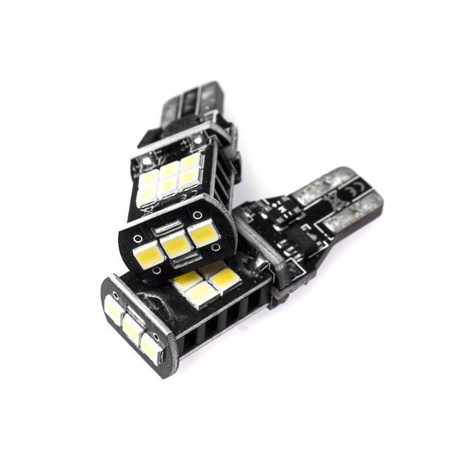 Żarówki LED EinParts W16W WHITE  T15 15SMD 2835 CANBUS komplet