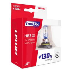 Żarówki AMiO HB3 LumiTec LIMITED +130% 12V 60W komplet