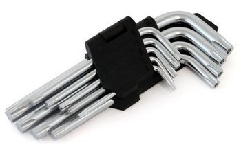 Klucze imbusowe AMiO torx imbus 125 mm zestaw 9 kluczy