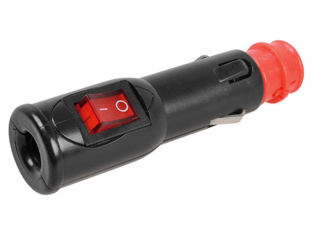 Wtyczka EURO/DIN do gniazda zapalniczki AMiO z włącznikiem