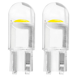 Żarówki LED AMiO T10 W5W COB HPC 12V Clear white komplet