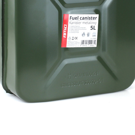 Kanister metalowy AMiO 5L zielony 