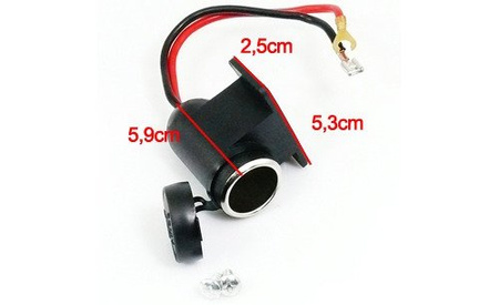 Wodoodporne gniazdo zapalniczki Carmotion 12V/24V (max 15A) 