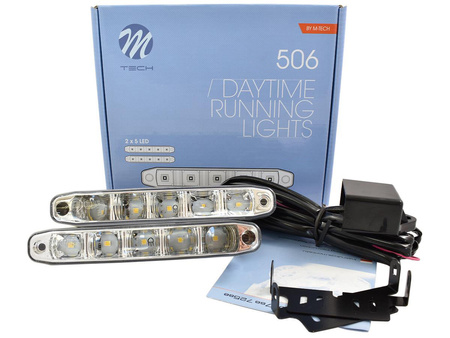 Światła do jazdy dziennej M-Tech LDO506 5 LED 12V RL00 automat