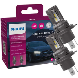 Żarówki ledowe PHILIPS H4 H19 12V 20W komplet