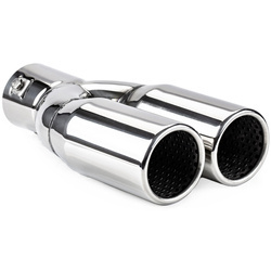 Chromowana końcówka tłumika AMiO 2x63mm 35-50mm