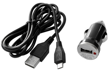 Ładowarka samochodowa USB Hoalte z kablem 12-24V 5V 1000mA
