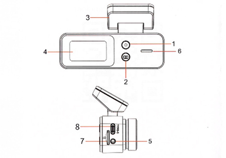 Wideorejestrator samochodowy YUEMI Y8 Dash Cam