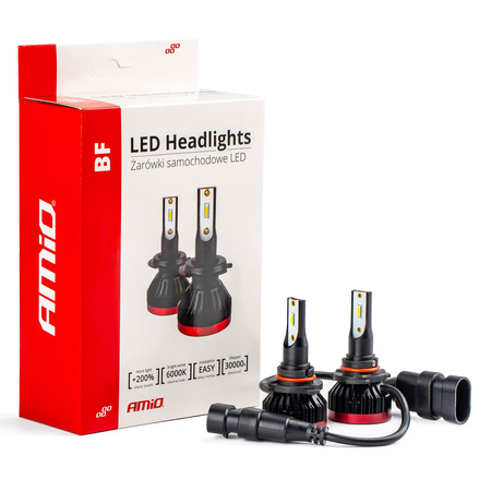 Żarówki LED AMiO HB3 BF Series AMiO 9005 2x25W 12V 6000K