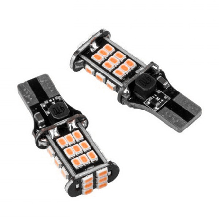 W16W ORANGE T15 30SMD 3020 CANBUS 2szt/kpl