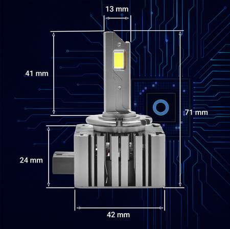 Żarówki Hoalte D1S LED 6000K 100W komplet