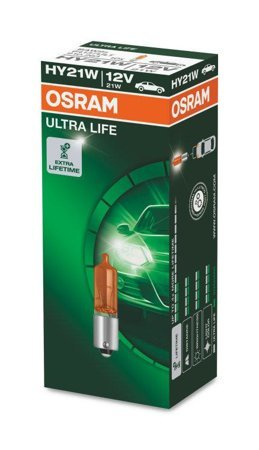 Żarówka pomocnicza HY21W Osram Ultra Life 12V BAW9s