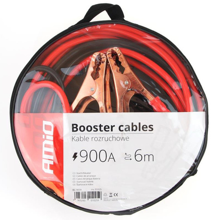 Kable przewody rozruchowe AMiO 900A 2x6m