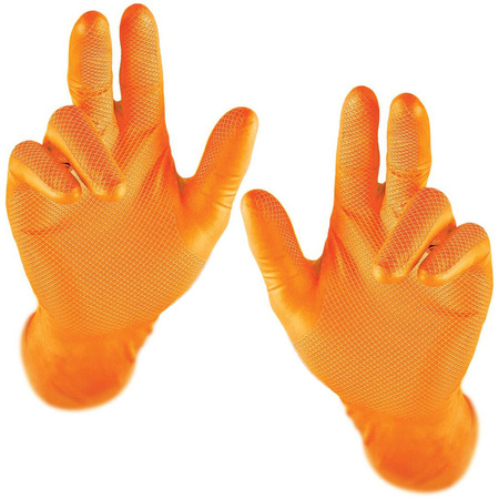 Rękawiczki nitrylowe Grippaz rozmiar 9/L 2 sztuki