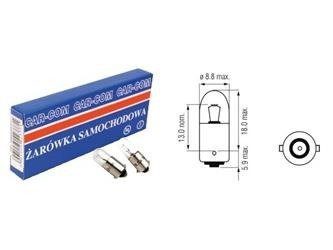 Żarówka halogenowa CarCommerce T4W BA9s 4W 12V