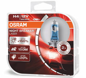Żarówki Osram Night Breaker Laser +150% H4 12V 60/55W komplet