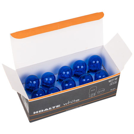 Żarówki Hoalte Super White W21W 12V 21W T20 W3x16d komplet