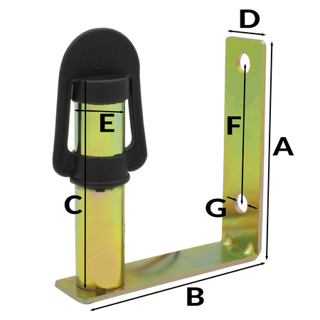 Trzpień montażowy lampy koguta FIG-04 typ U