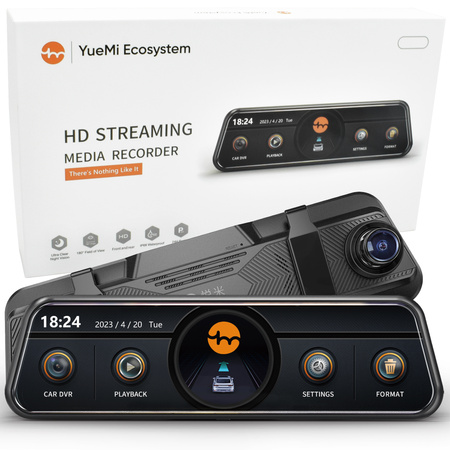Wideorejestrator samochodowy Yuemi na lusterko Y4 1080p