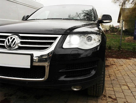 Żarówki DRL LED 2w1 z kierunkowskazem 66 SMD WY21W W3x16d