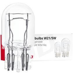Żarówki AMiO W21/5W T20 W3x16q Clear