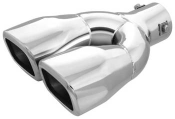 Chromowana końcówka tłumika Automax 170mm montaż 38-58mm