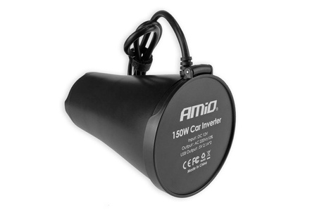 Przetwornica AMiO 12V/230V 150W/300W 2xUSB PI02