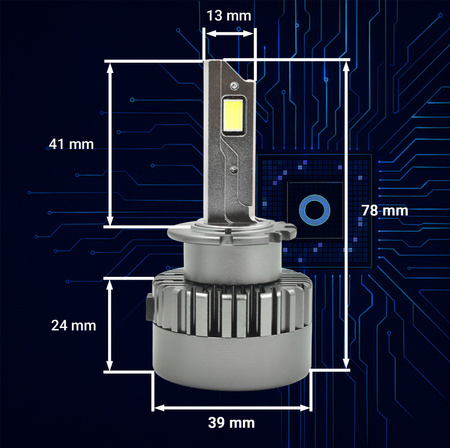Żarówki Hoalte D2S LED 6000K 100W komplet