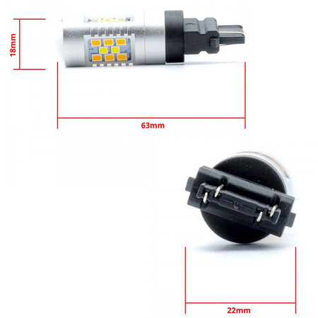 Żarówki LED Einparts P27/7W 24 SMD 3030 