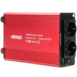 Przetwornica prądu AMiO MT-MX1000 12/230V 1000w/2000w
