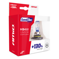 Żarówki AMiO HB4 LumiTec LIMITED +130% 12V 51W komplet