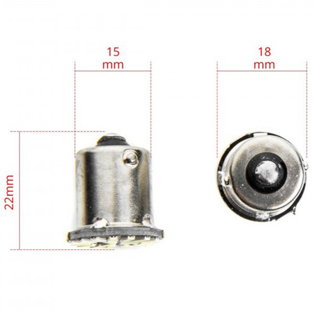 Żarówki EinParts G18 BA15S R5W R10W P21W 6000k komplet