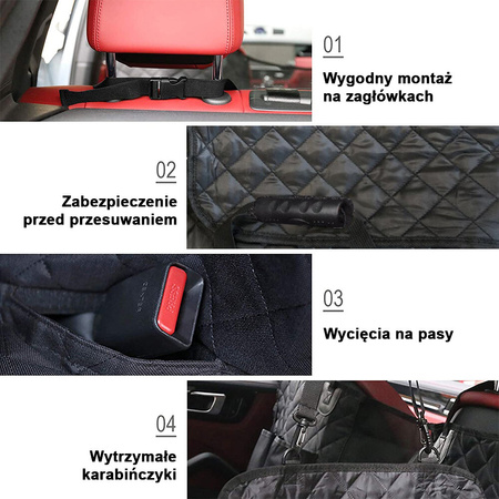 Mata ochronna dla psa na siedzenie Hoalte 138x48cm