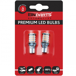 Żarówki EinParts W16W ORANGE T15 30SMD 3020 CANBUS komplet