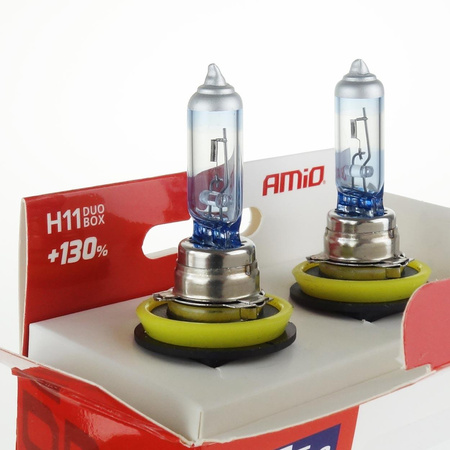 Żarówki AMiO H11 LumiTec Limited +130% 12V 55W komplet